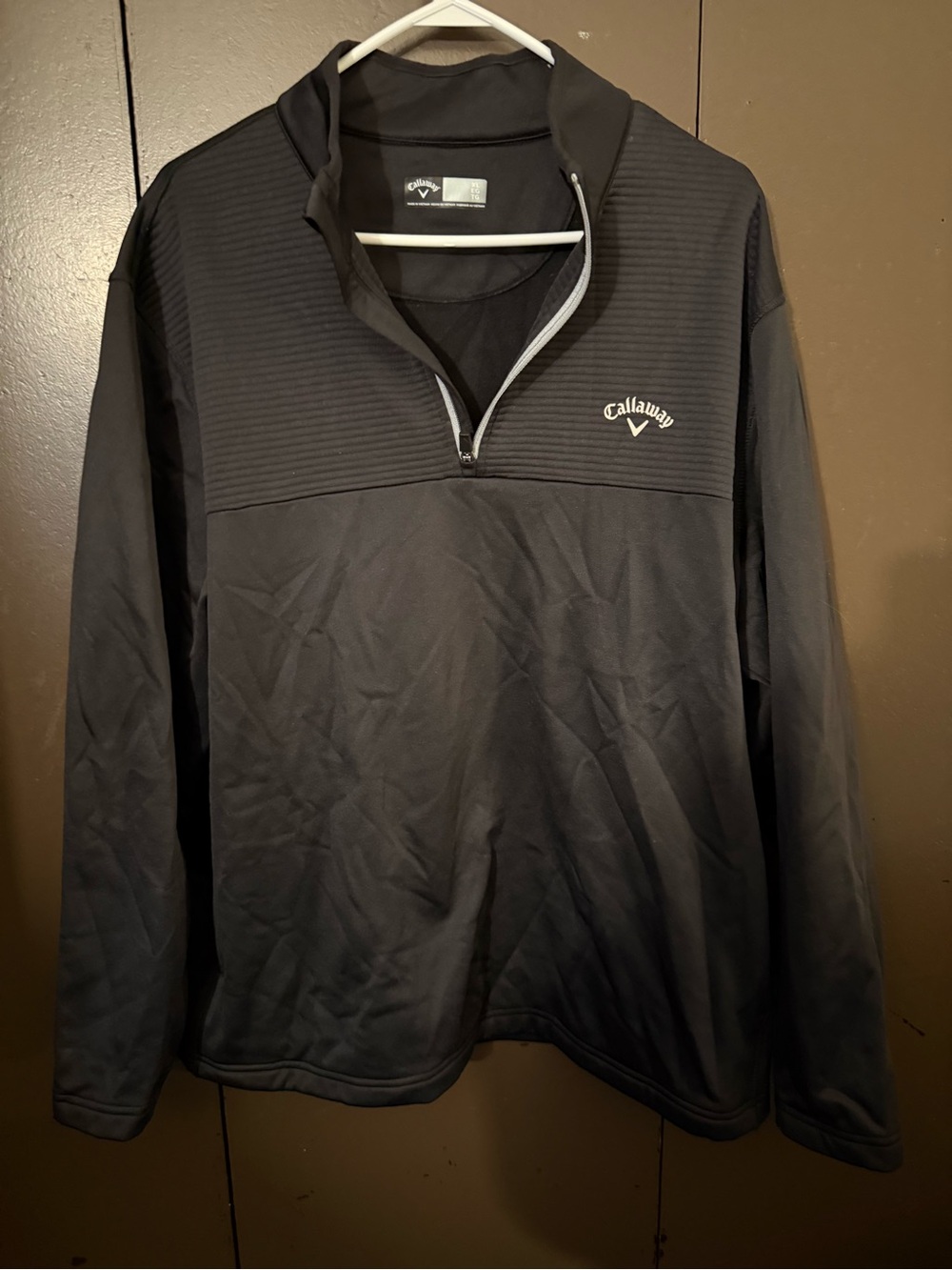Callaway Men's Black Quarter-Zip Performance Pullover